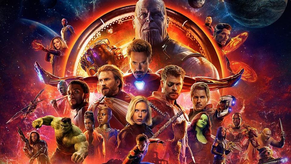 Vingadores Guerra Infinita ocupa a quinta posição na lista das maiores bilheterias do cinema.